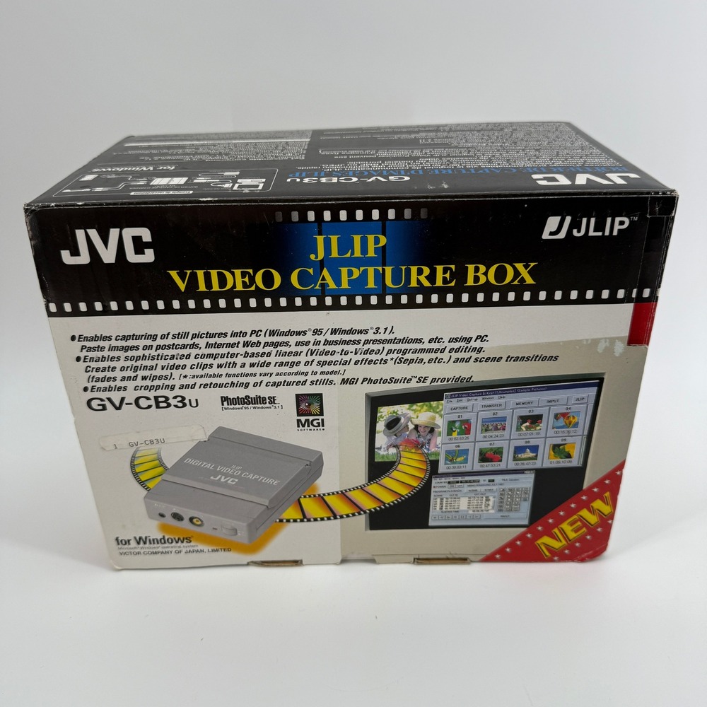JVC JLIP GV-CB3U Video Capture Box Powers On w/ Adapter & Cables Vintage PC - Picture 2 of 12